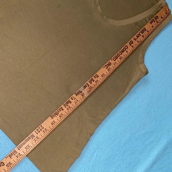 A NEW DAY scoop neck olive green tank top soft and stretchy NEW size XL - Picture 8 of 8